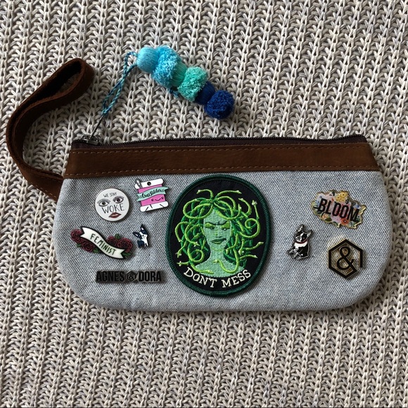 Nena & Co. Handbags - Nena & Co. Denim Clutch HTF! EUC